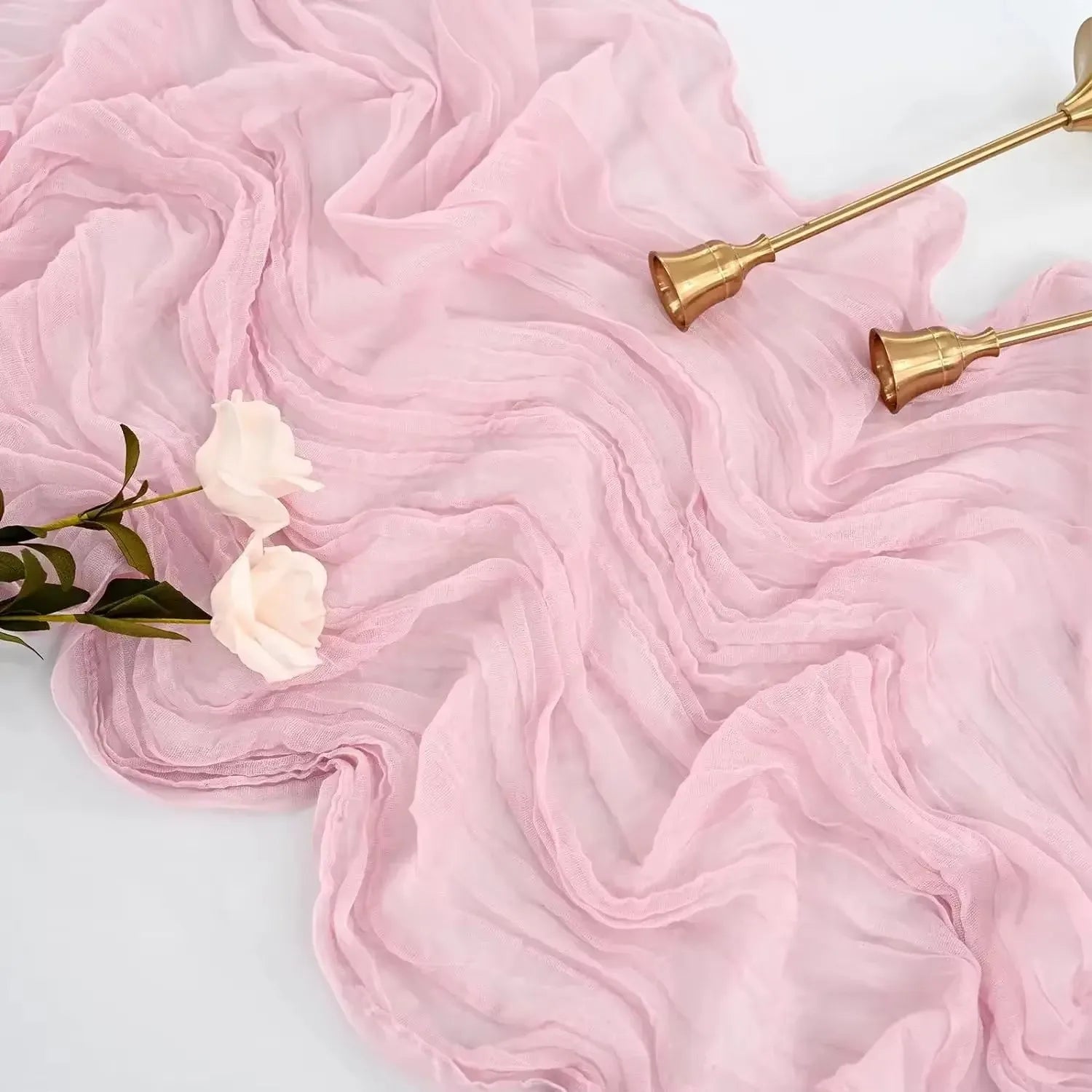 Gauze Table Runner for Rustic Beach Weddings - Smarsty