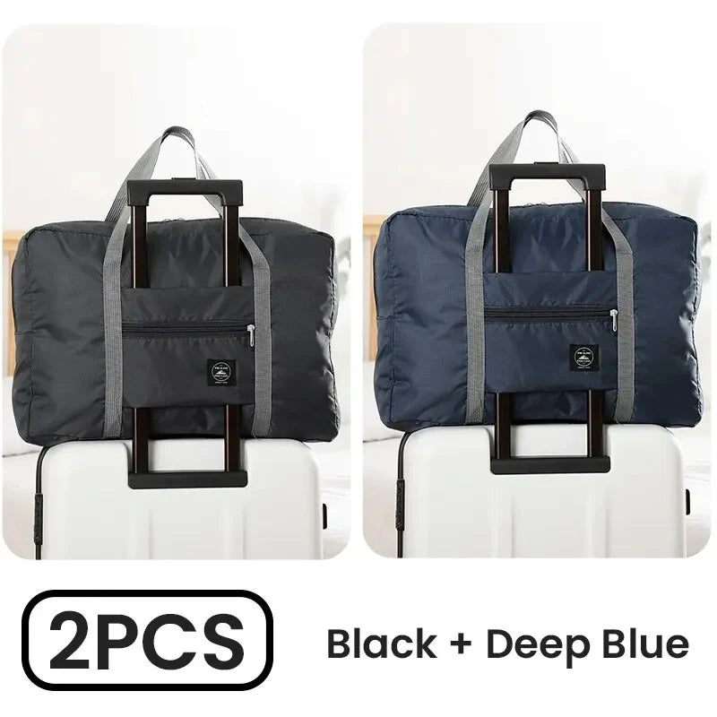 Foldable Travel Duffel Bags Two Pack For Carry On Luggage - Smarsty