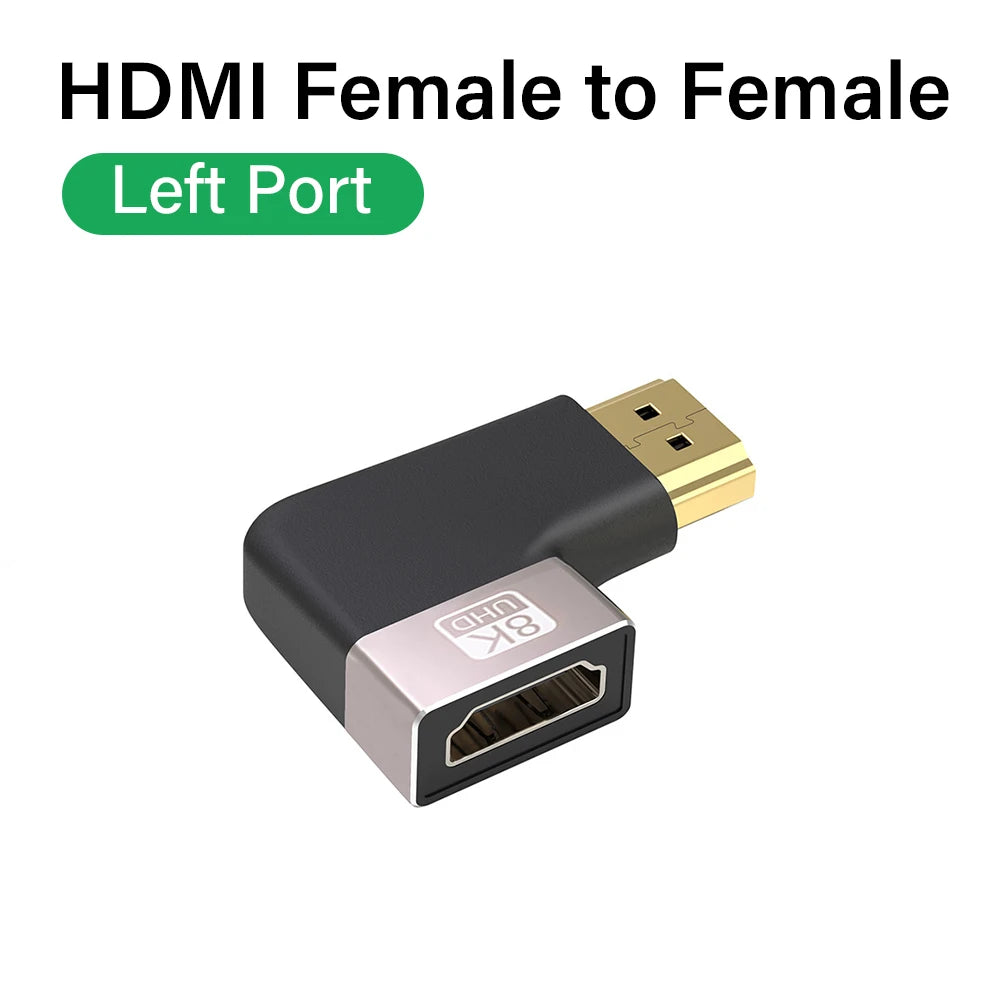 8K HDMI 2.1 Right Angle Cable for Easy Connections - Smarsty
