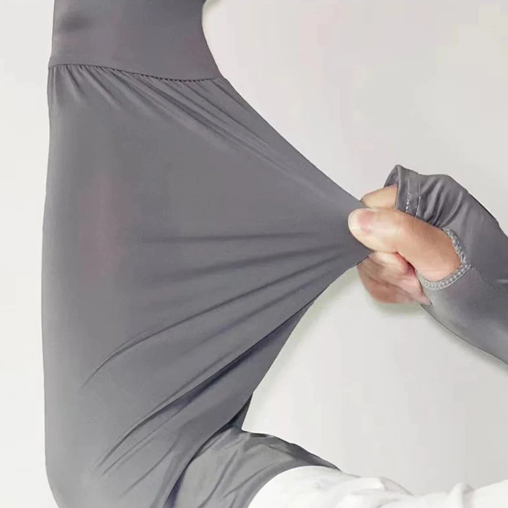 Mens UV Protection Ice Arm Sleeves Lightweight Cooling Gloves - Smarsty