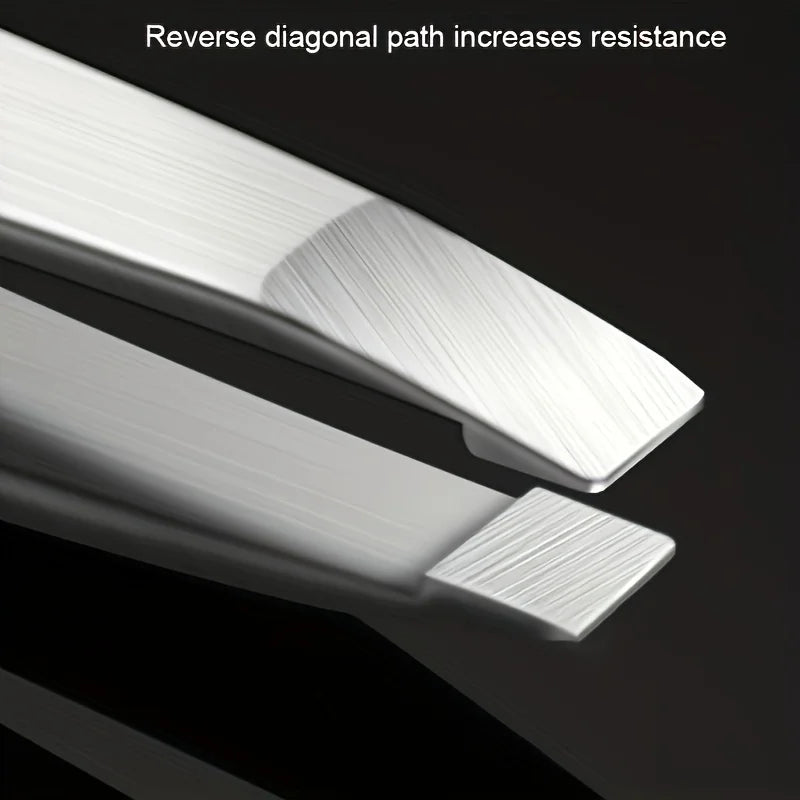 Ouriner Stainless Steel Eyebrow Tweezers Set for Precision Hair Removal - Smarsty