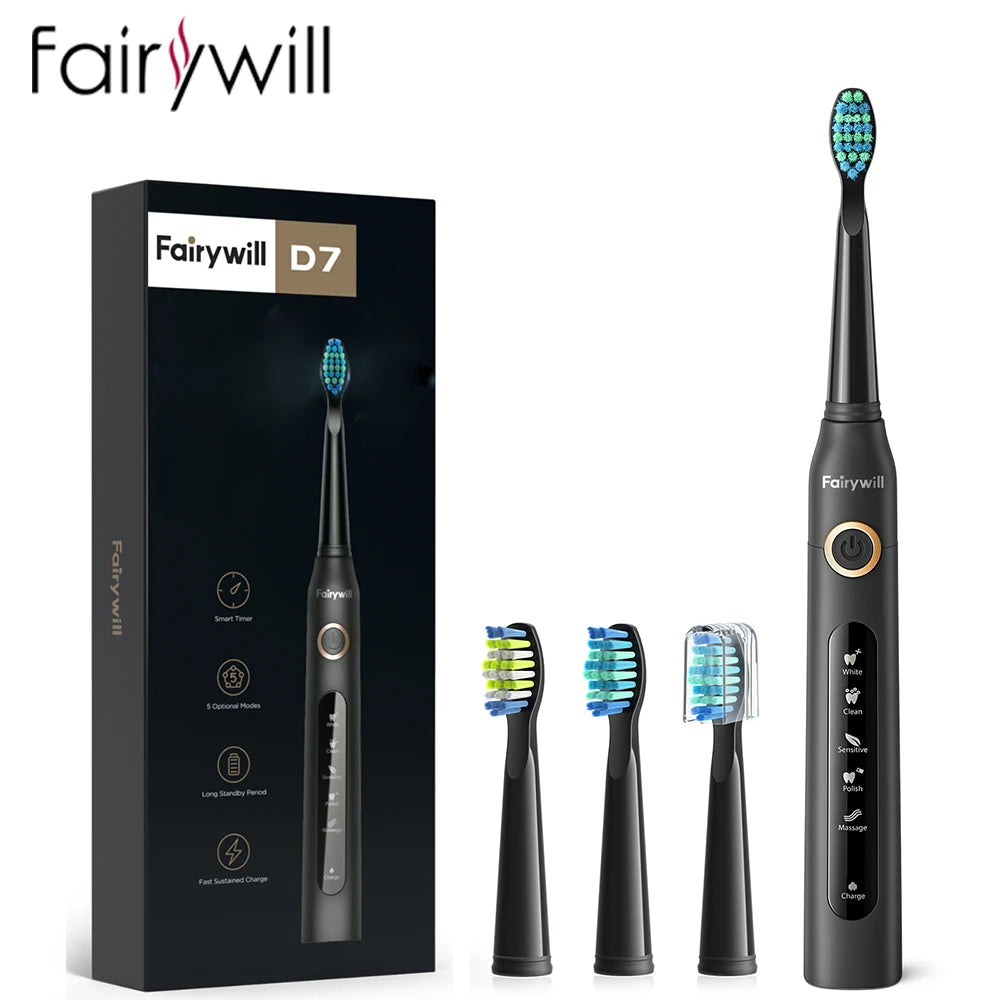 Fairywill Electric Sonic Toothbrush with USB Charging - Smarsty