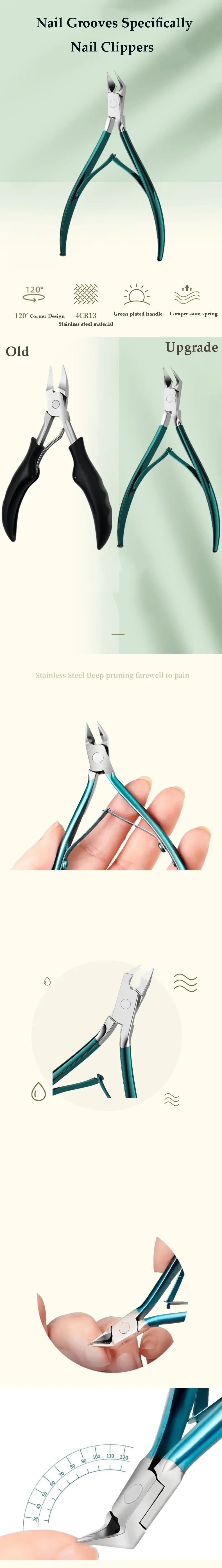 Stainless Steel Toe Nail Clippers for Ingrown Nails - Smarsty