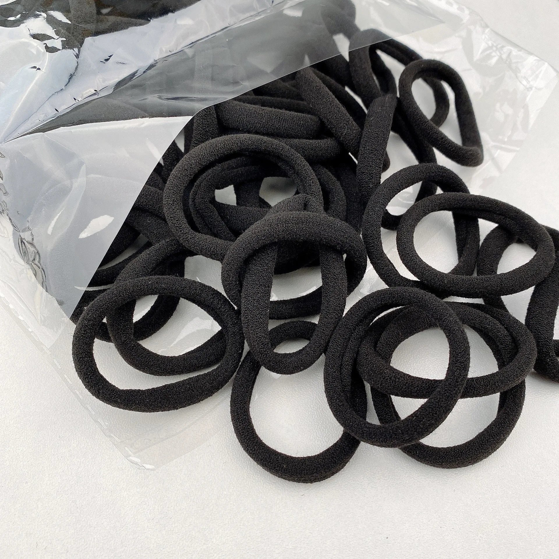 50 Pack Nylon Scrunchies Soft Stretchy No Damage Hold - Smarsty