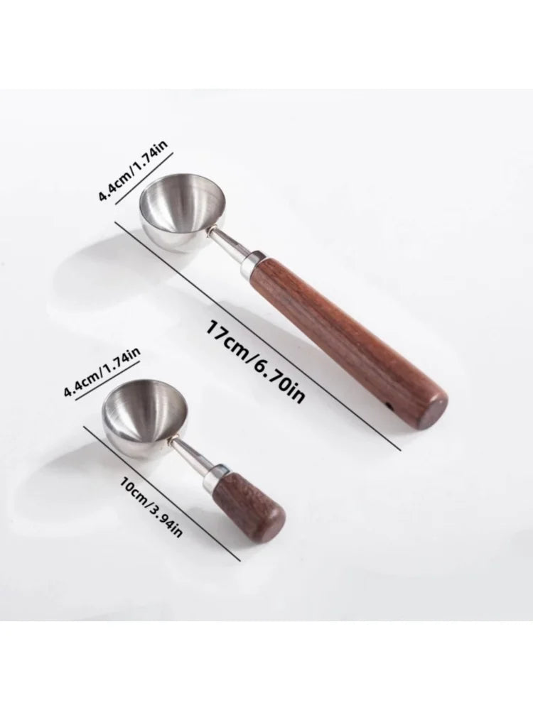 Walnut Wooden Measuring Spoon Set for Kitchen Use - Smarsty