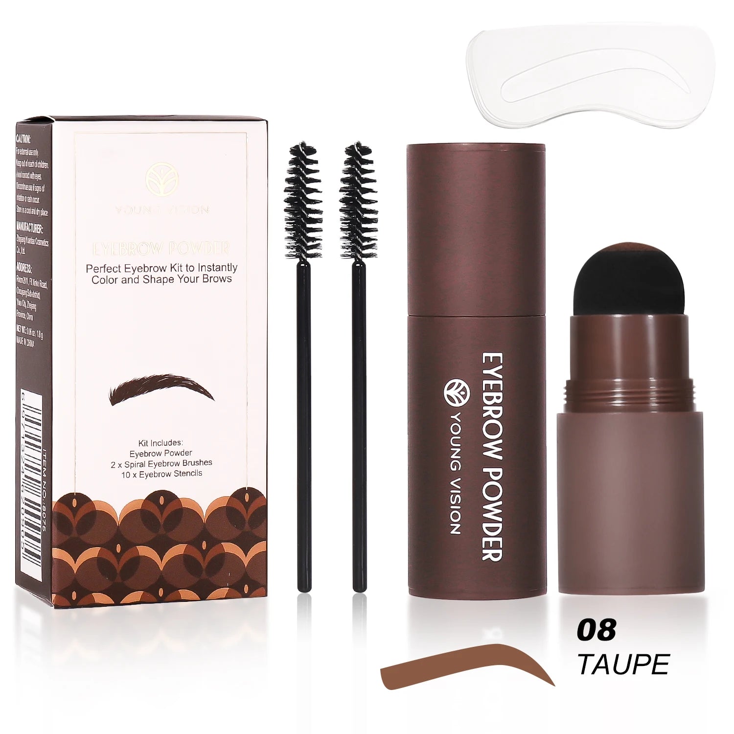 Eyebrow Stamp Stencil Kit for Long-Lasting Waterproof Makeup - Smarsty