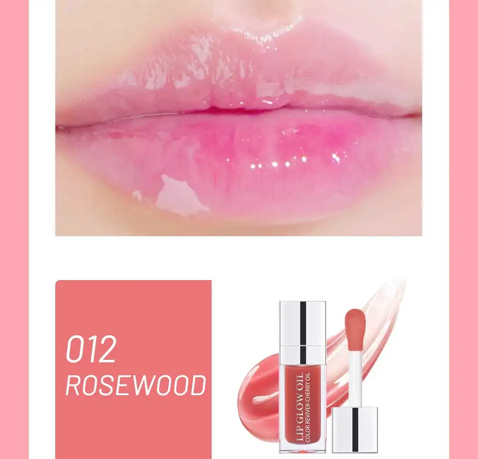 Crystal Jelly Lip Glow Oil 6ml Moisturizing Plumping Lip Gloss Makeup Sexy Plump Lip Glow Oil Tinted Lips Plumper Care Cosmetics