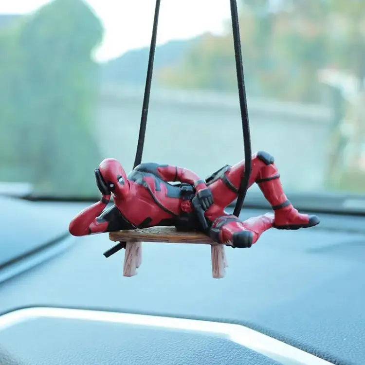 Deadpool Car Pendant Rearview Mirror Charm Interior Decor - Smarsty