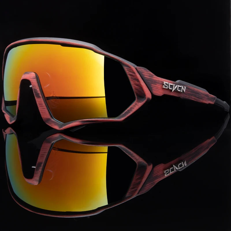 SCVCN UV400 Sport Cycling Glasses Road Sunglasses Bicycle Eyewear Mountain Bike MTB Cycl Goggles running glasses
