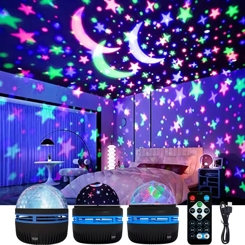 LED Starry Night Light with Remote Control for Magical Atmosphere - Smarsty