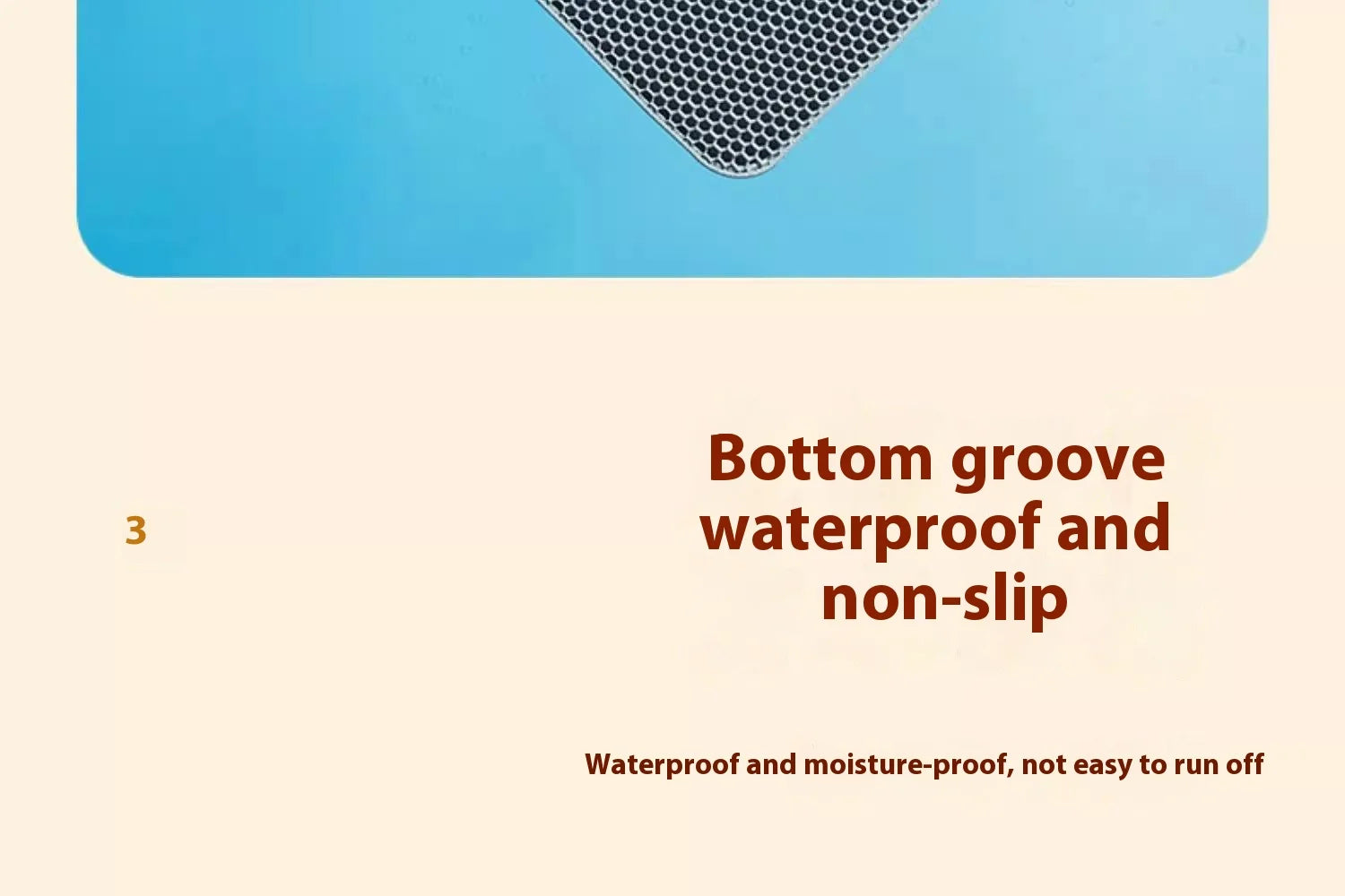 Extra Large Cat Litter Mat Heavy Duty Waterproof 2 Layer Non Slip Washable Pet Floor Protector Litter Box Sand Stopper - Smarsty