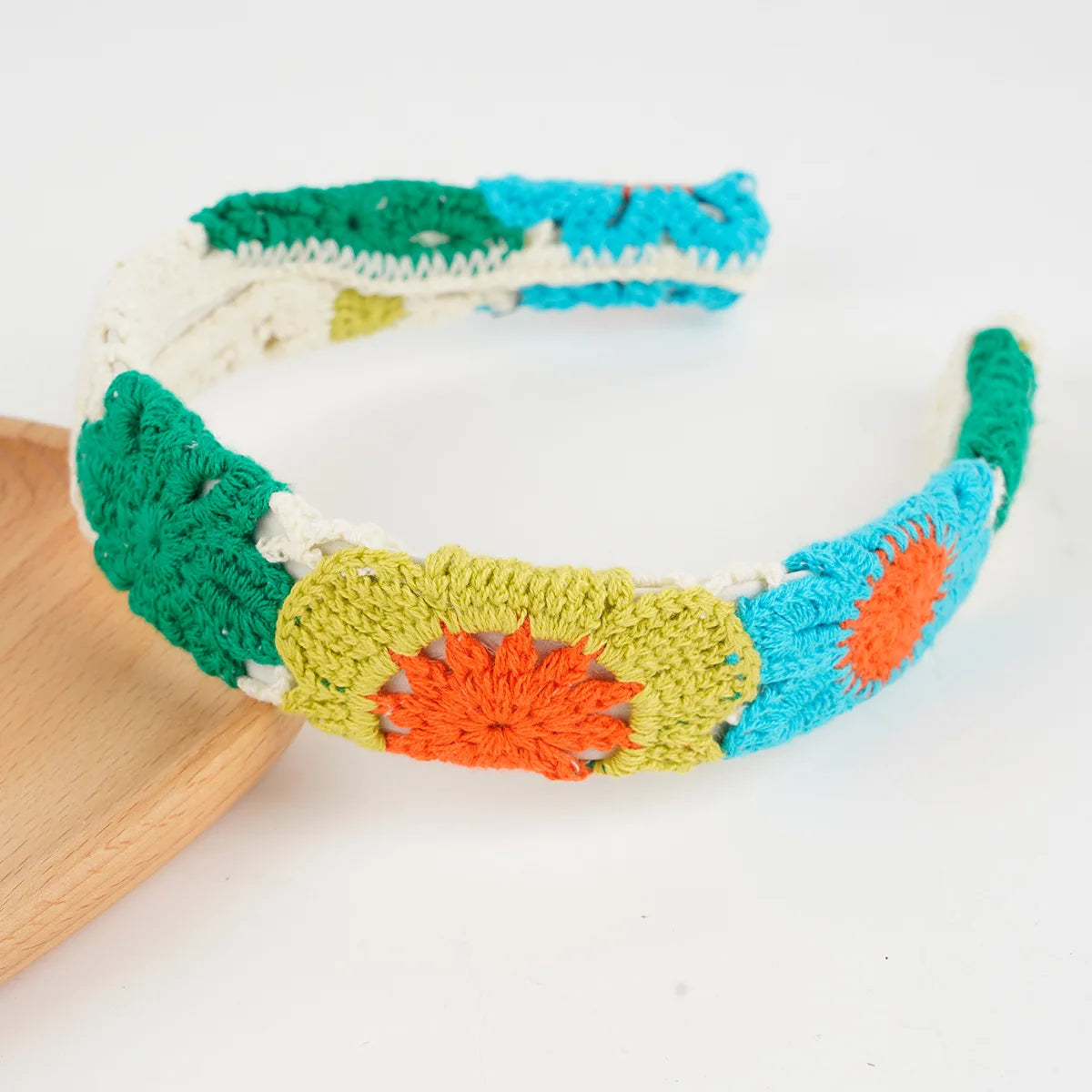 Knitted Headband Bohemian Handmade Summer Seaside Cotton - Smarsty