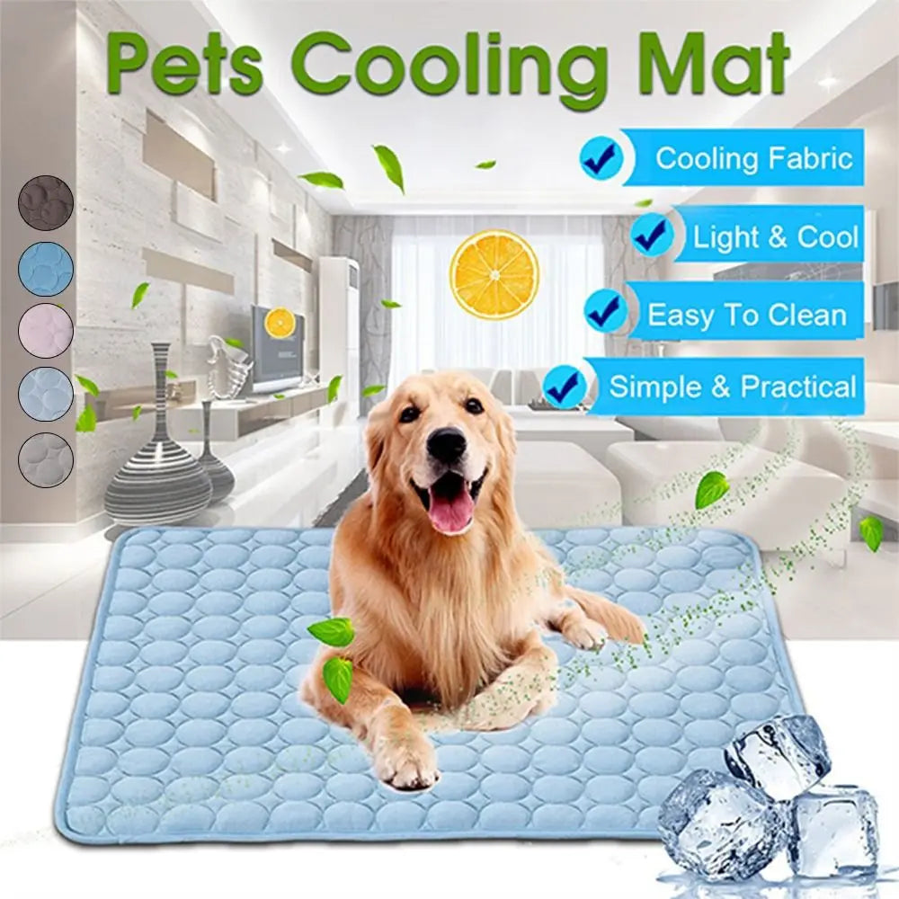 Cooling Summer Dog Mat Breathable Pet Bed Washable - Smarsty