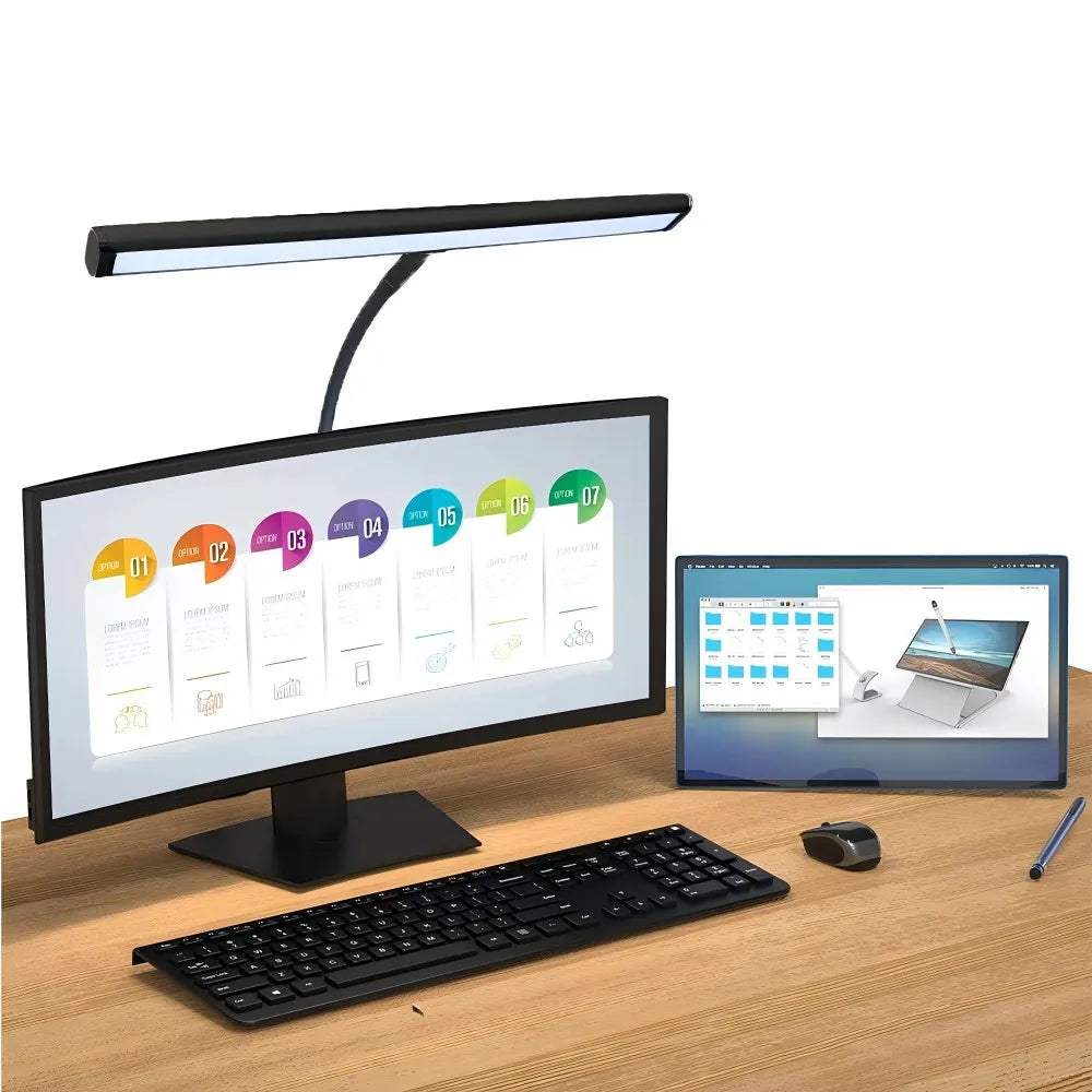 Home Office LED Desk Lamp with Stepless Dimming - Smarsty