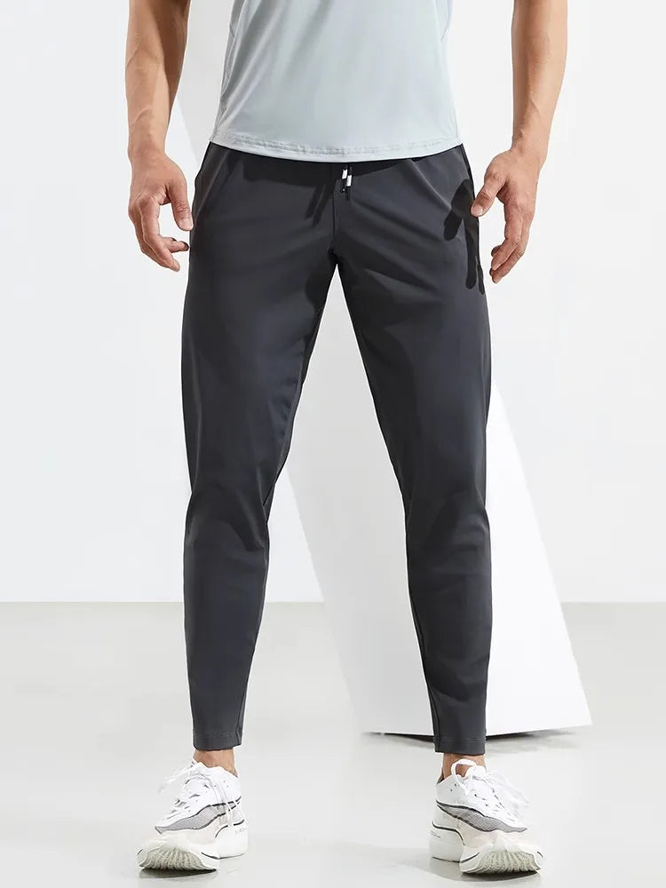 Men's Running Pants Sportswear Jogging Sweatpants Quick Dry Thin Tracksuit Elastic Gym Fitness Trousers Training Sport Pants Men - Smarsty