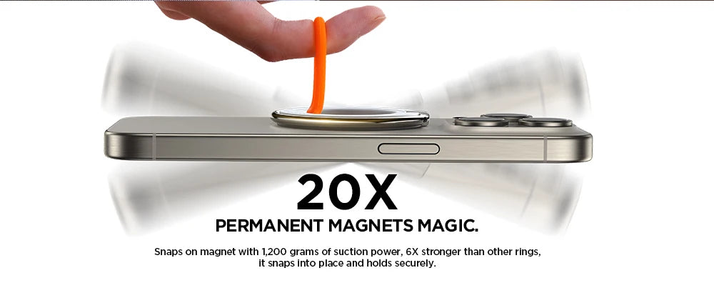Magnetic Ring Phone Holder With Silicone Kickstand - Smarsty