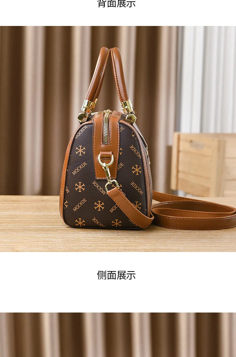 Soft Leather Women Crossbody Bag Large Capacity Versatile - Smarsty