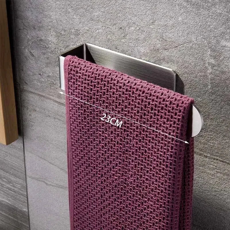 Self-Adhesive Stainless Steel Towel Rack for Bathroom - Smarsty
