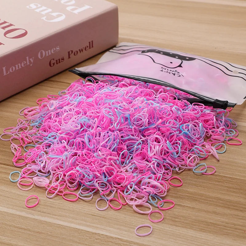 Colorful Kids Hair Ties Ponytail Bands Gentle Non Slip - Smarsty