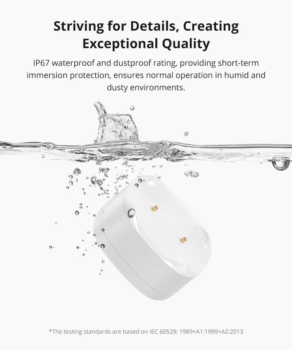 Sonoff SNZB-05P Zigbee Water Leak Detector With Remote Control - Smarsty