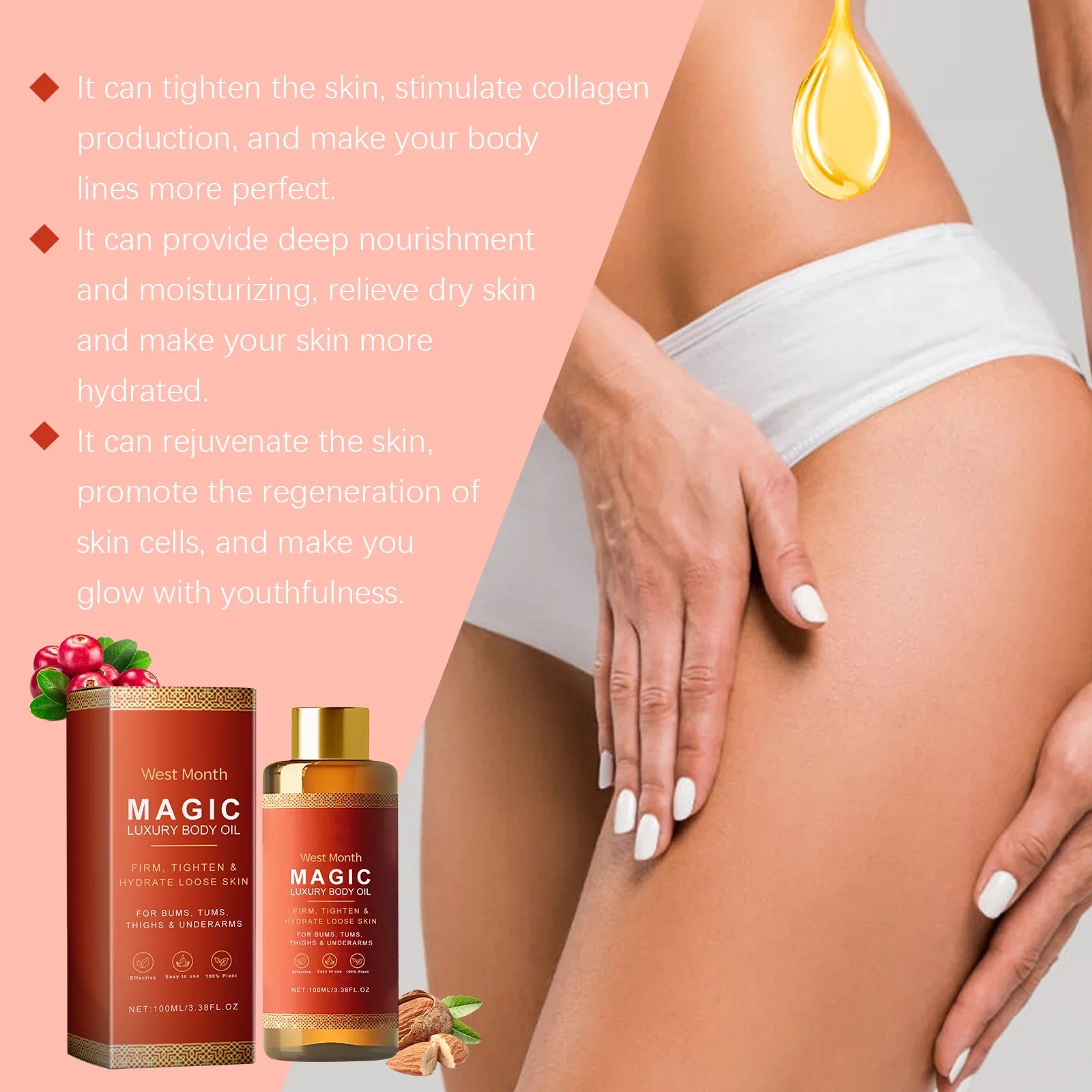 Tightening Body Oil for Firming and Moisturizing Skin - Smarsty