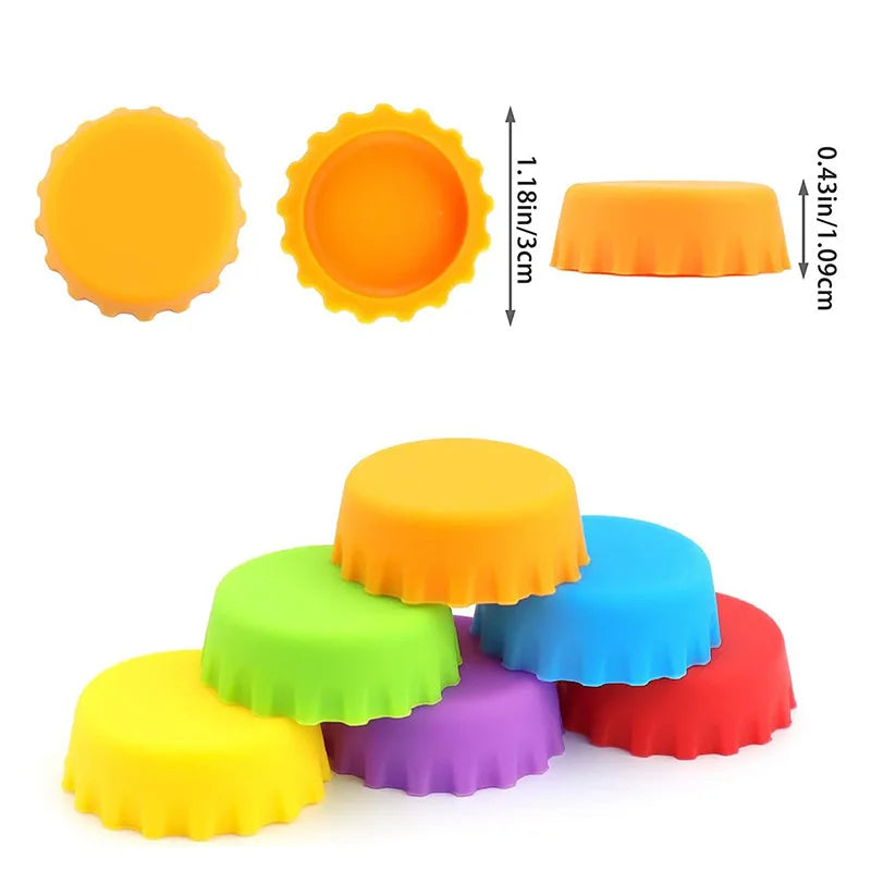 Candy Color Silicone Beer Bottle Caps for Home Brewing - Smarsty