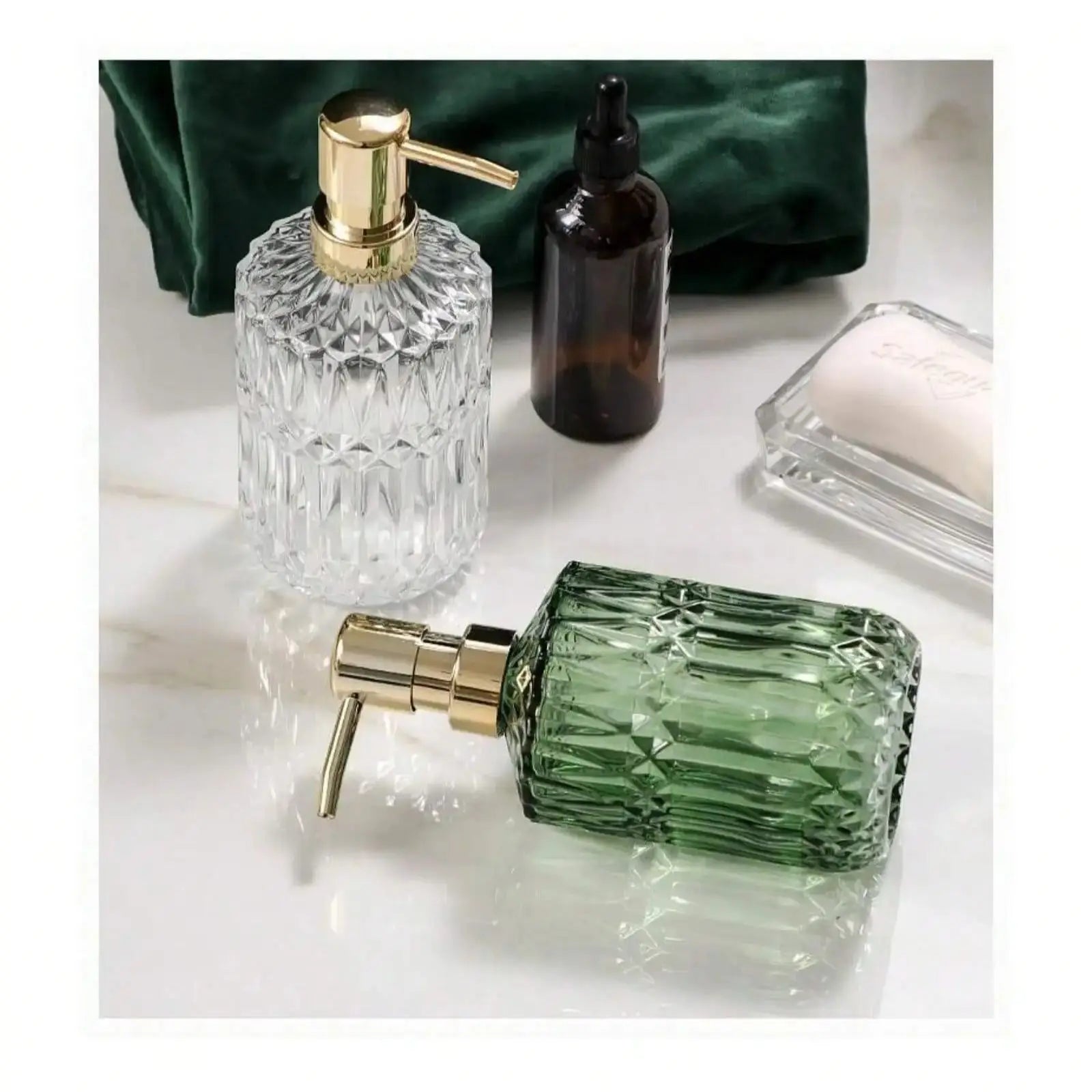 Glass Soap Dispenser Pump Bottle for Easy Refilling - Smarsty