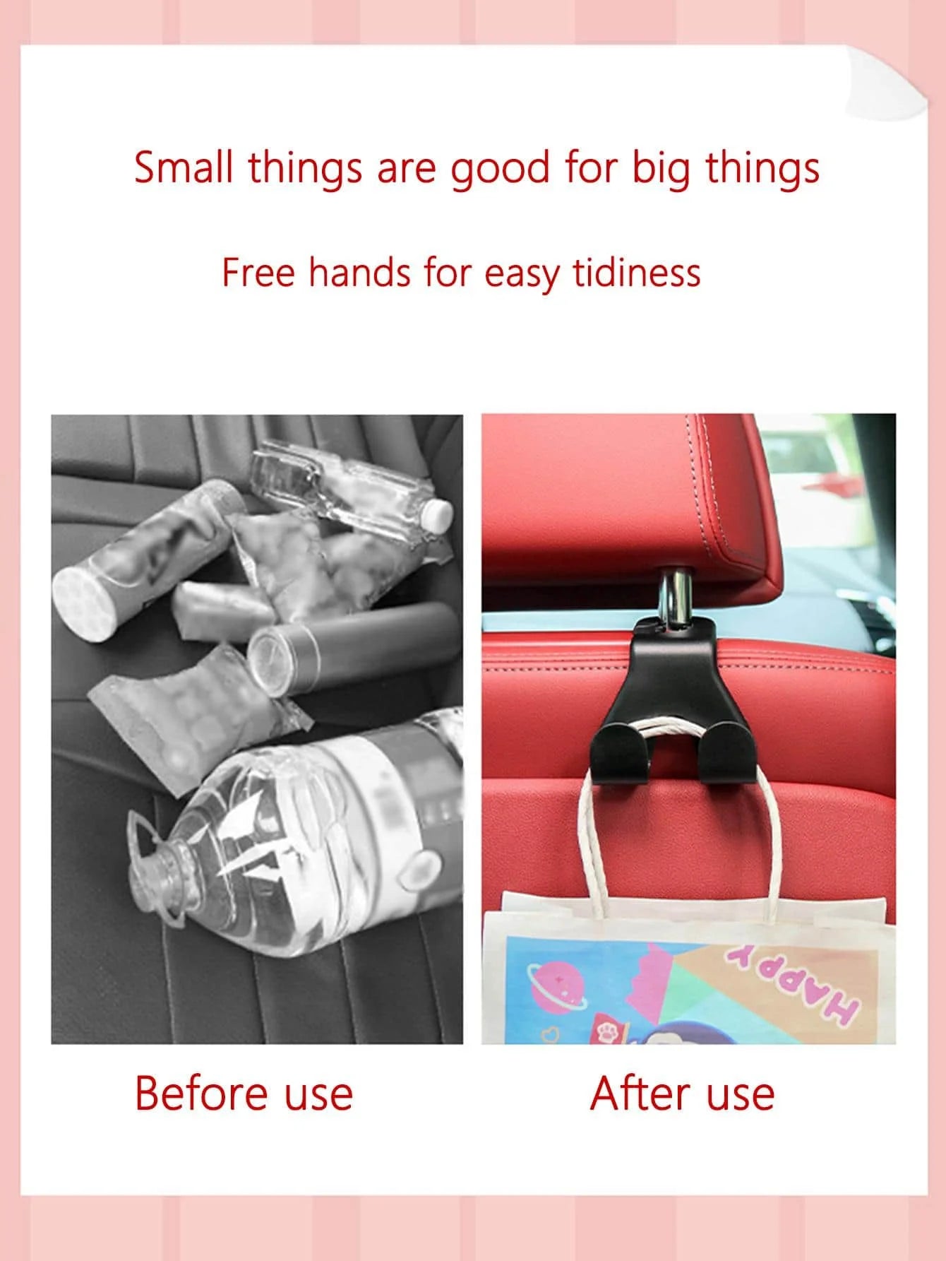Concealed Car Seat Back Hook For Phone Holder In Car - Smarsty