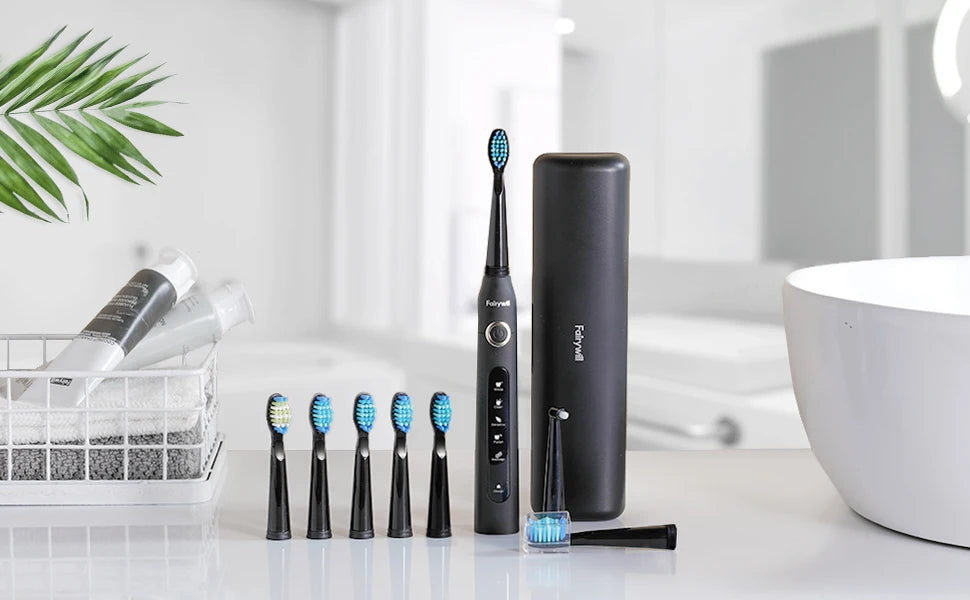 Fairywill FW507 Electric Sonic Toothbrush with Travel Case - Smarsty