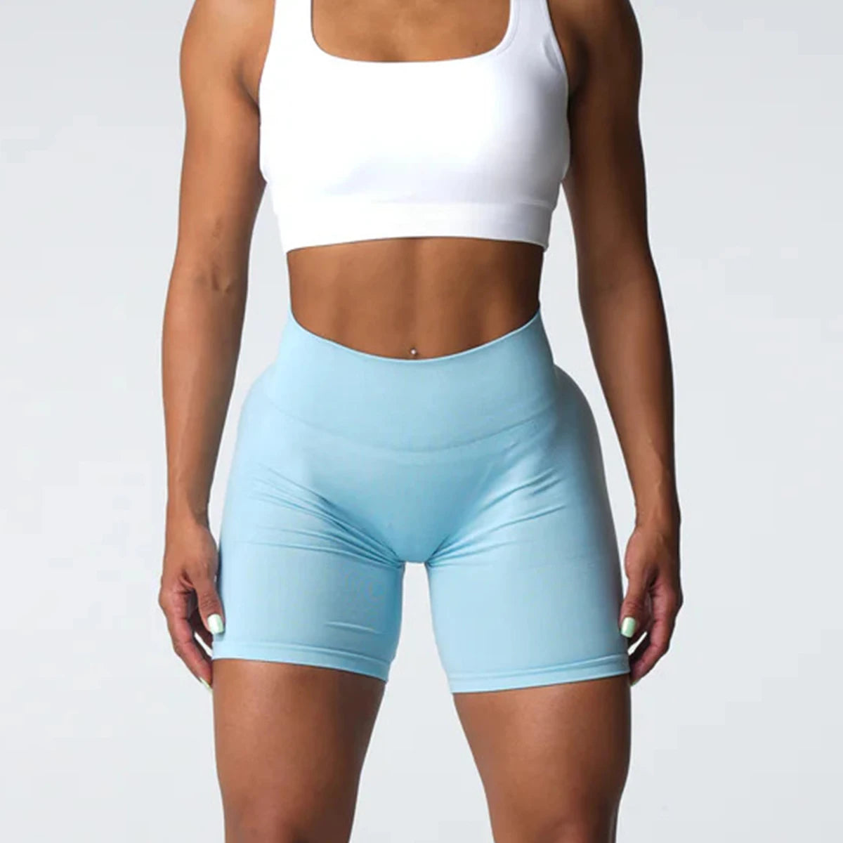 TKITK Seamless Shorts Women Workout Shorts Fitness Sports Short Gym Yoga Shorts Yoga pants leggings cycling shark pants - Smarsty