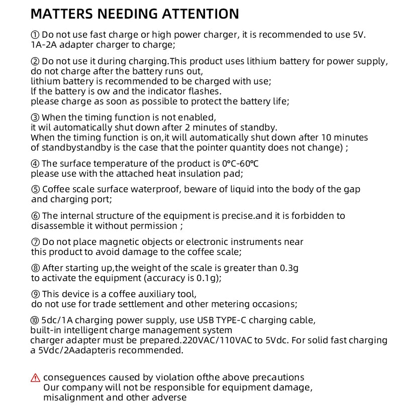 Fuego Digital Coffee Scale with Timer Precision - Smarsty