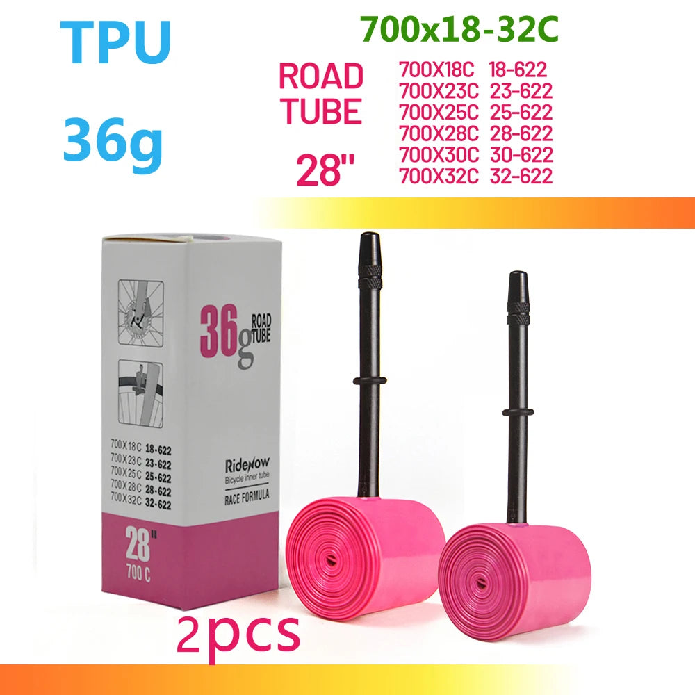 RideNow TPU Bike Inner Tube 700C 700x18 23 25 28 32 35 37 40 47C Road Bicycle Tire MTB Bike Camera 29x1.5 1.75 1.9 pneu aro - Smarsty