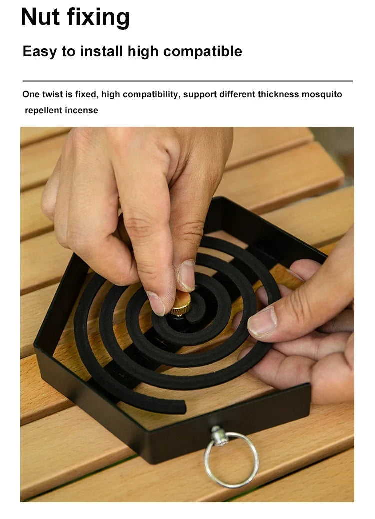 Outdoor Mosquito Coil Tray Camping Tools Tourist Hiking Mosquito Coil Holder Camping Supplies Hanging Mosquito Coil Holder