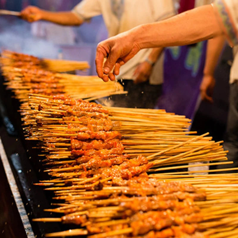 Disposable Wooden BBQ Skewers for Easy Outdoor Grilling - Smarsty