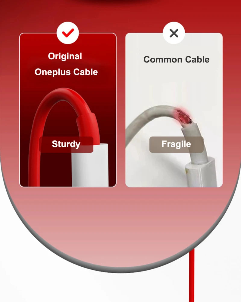 Oneplus 13 12 11 Cable Original 80W Supervooc Warp Charge Usb Type C Cable 100W Fast Charge One Plus 10T Nord CE 4 10 Ace 3 Pro - Smarsty