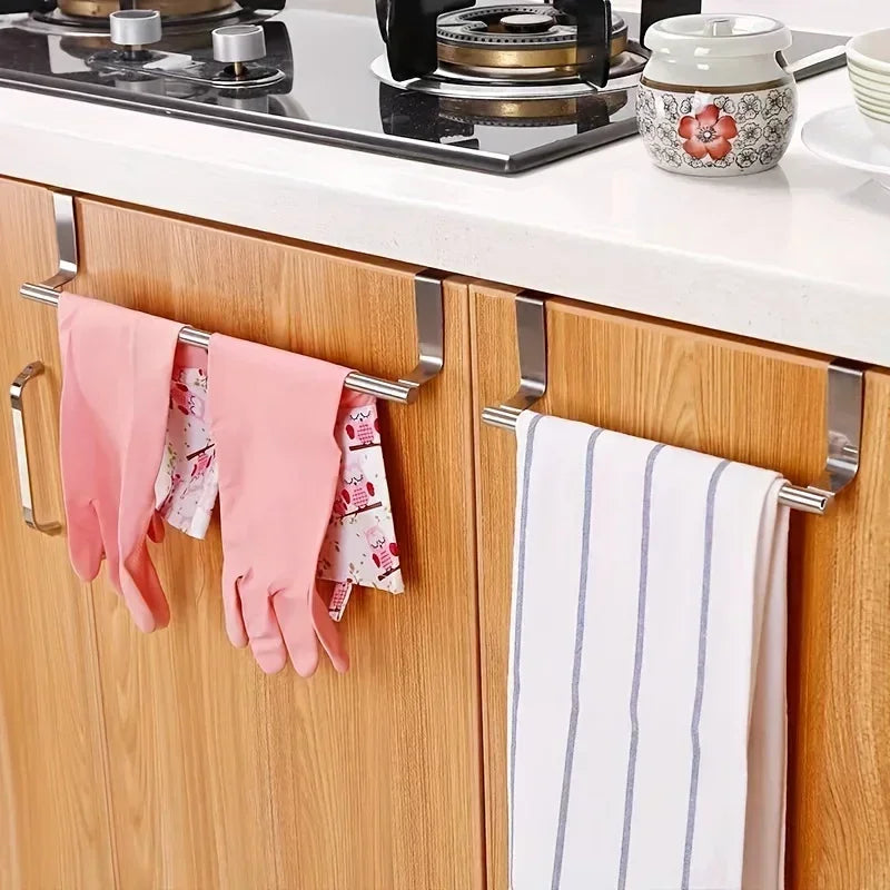 Over Door Stainless Steel Towel Rack for Kitchens - Smarsty
