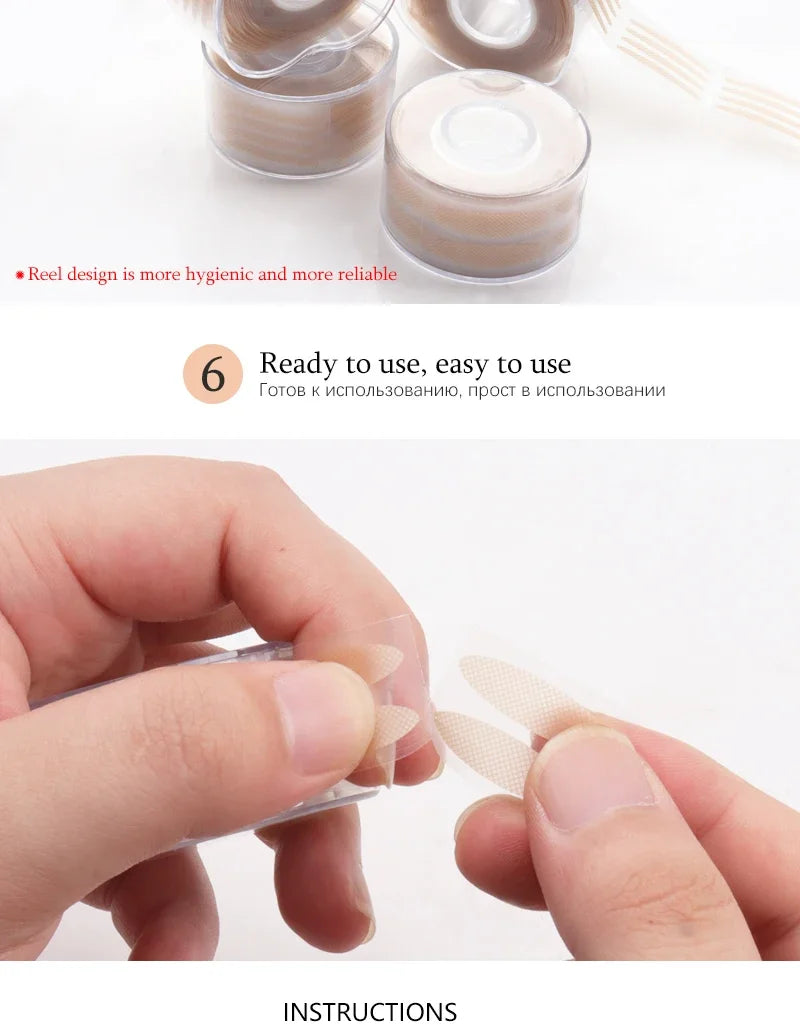 600 Pcs Double Fold Eyelid Tape For Invisible Lifting - Smarsty