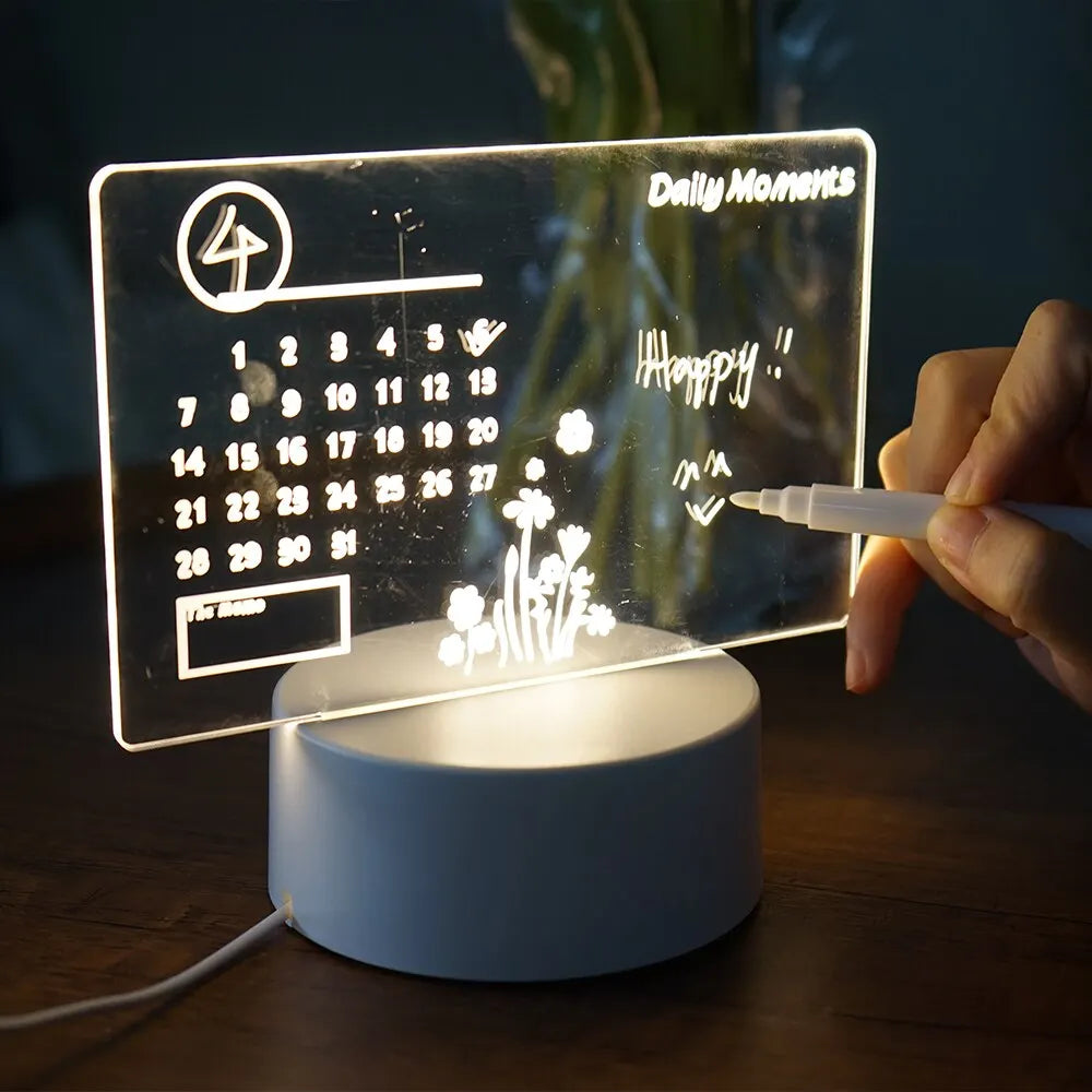 LED Rewritable Message Board Night Light for Kids - Smarsty