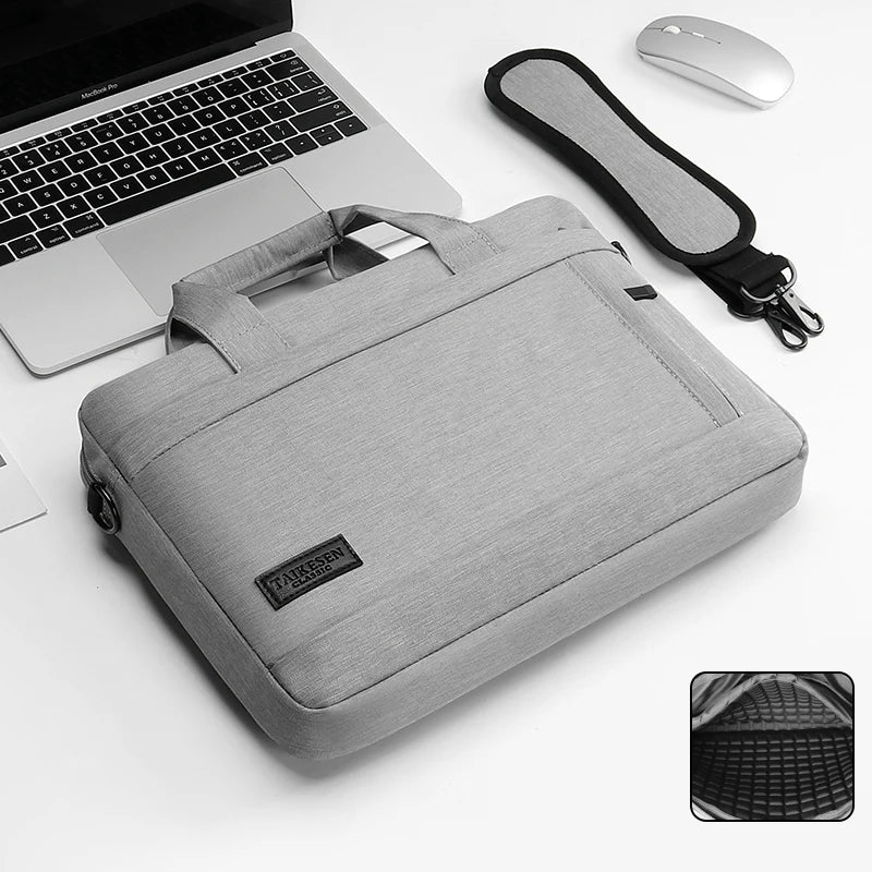 Durable Canvas Laptop Sleeve Case With Zipper Closure
