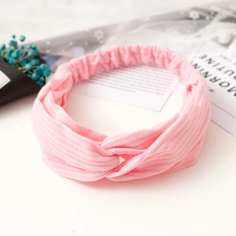 2024 New Design Fashion Women Summer Style Headbands Bohemian Girl Cross Turban Bandage Bandanas Hairbands Hair Accessories - Smarsty