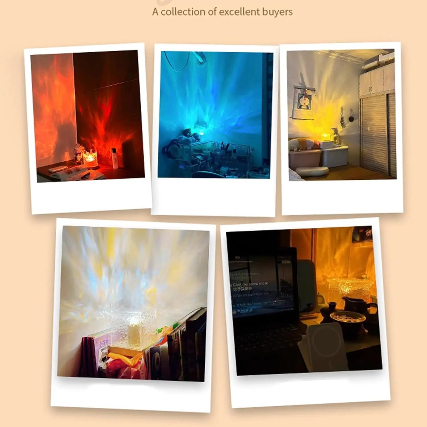 Ocean Wave Projector Light with 16 Color Options - Smarsty