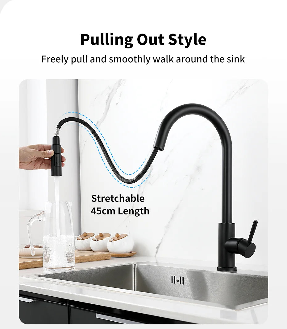 Smart Touch Kitchen Faucet with Sensor Control - Smarsty