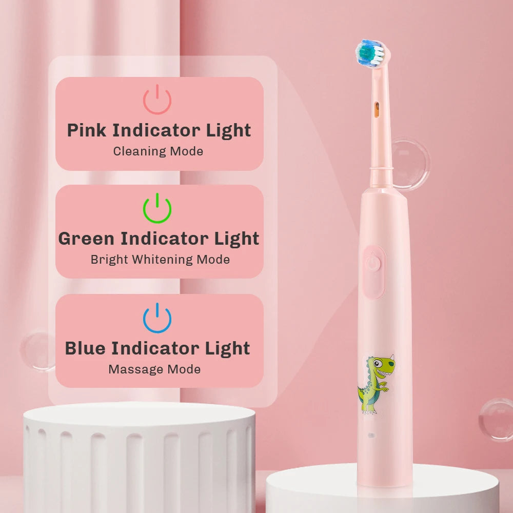 Smart Rotating Timing Electric Toothbrush, Rechargeable Rotary Toothbrush with 4 Heads, 5 Modes Setting Teeth Whitening Oral Car - Smarsty