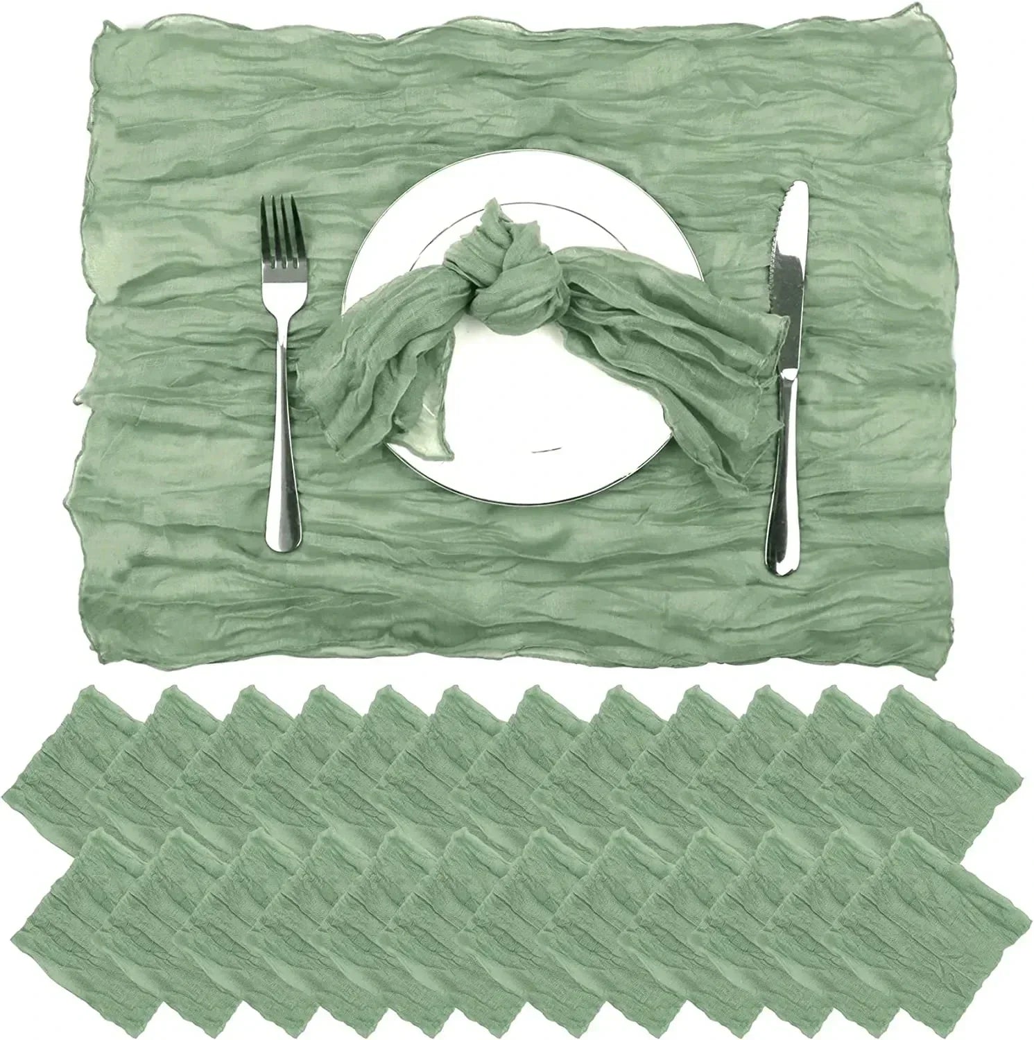Gauze Table Runner for Rustic Beach Weddings - Smarsty