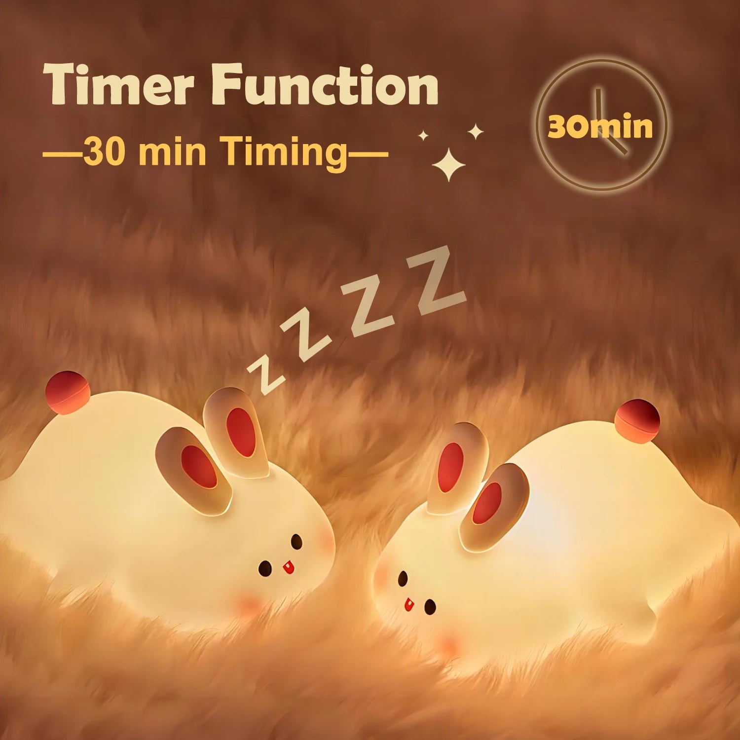 Cute Rabbit LED Night Light for Kids Bedroom - Smarsty