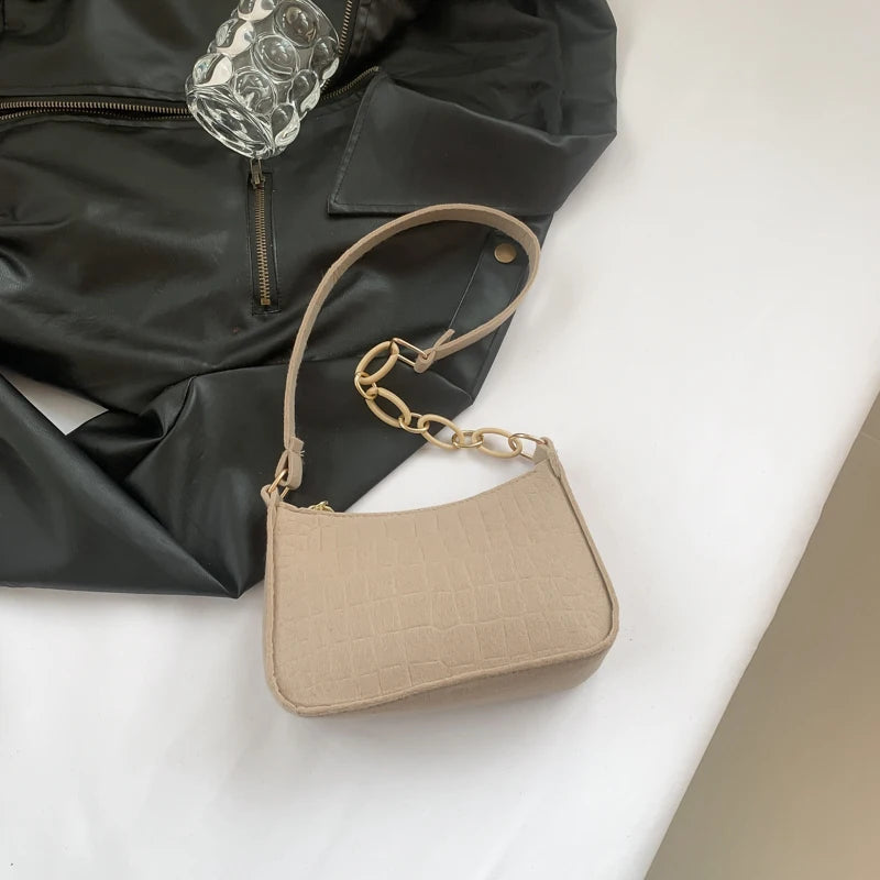 Felt Shoulder Bag For Women Crescent Saddle Purse Design - Smarsty