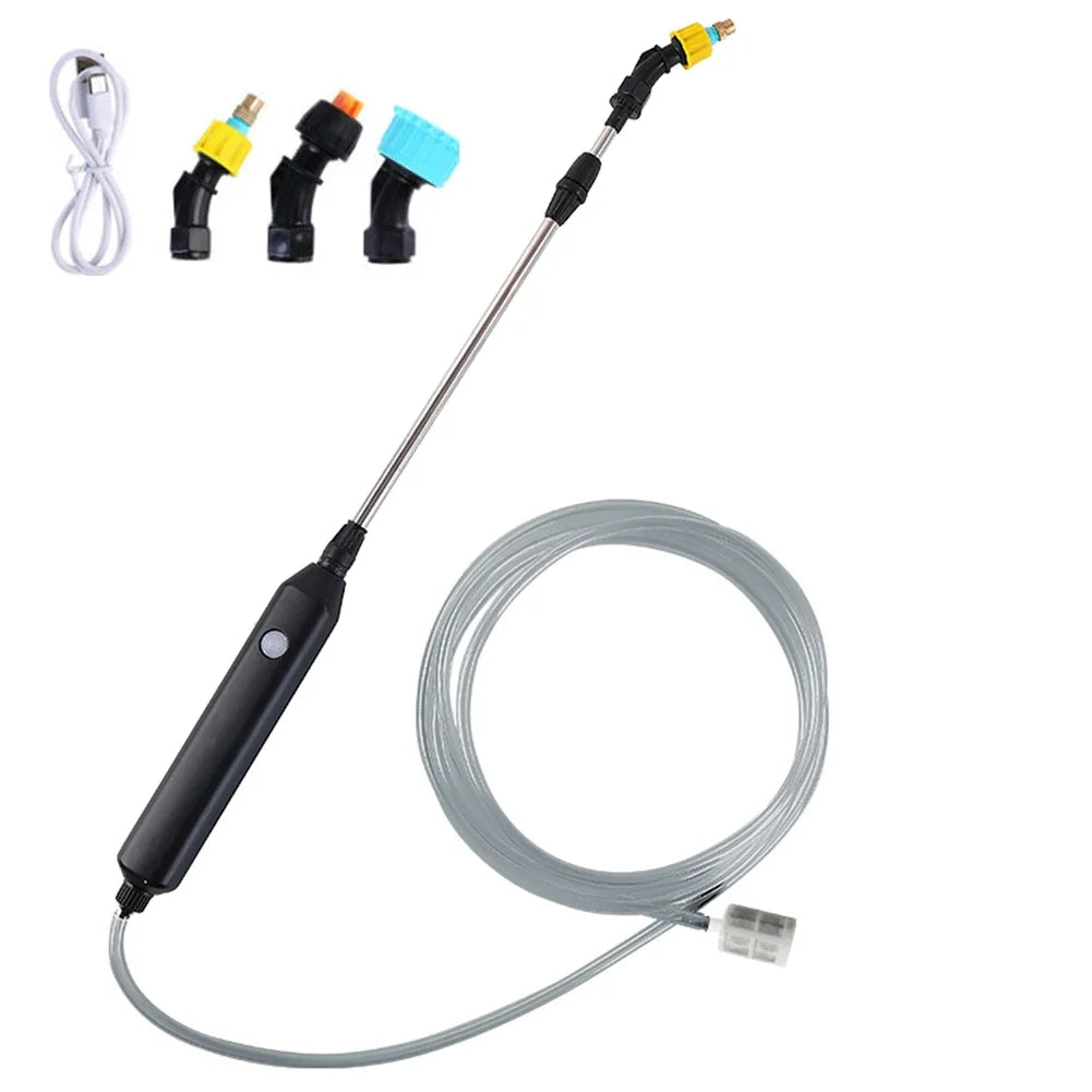 Portable Electric Sprayer with Adjustable Nozzles and Telescopic Handle - Smarsty
