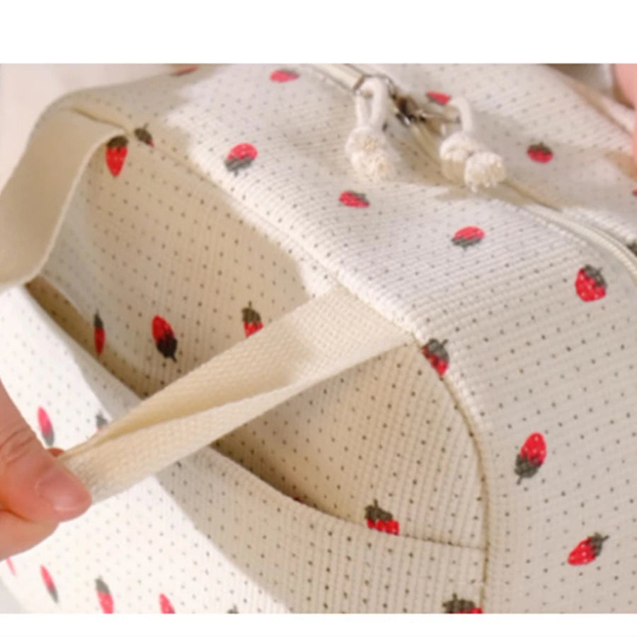 Floral Insulated Lunch Bag Portable Cooler For Office - Smarsty