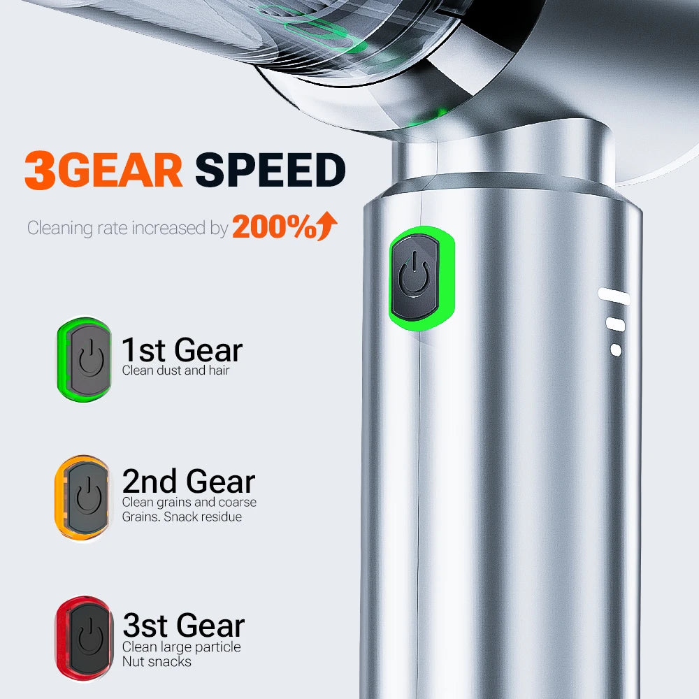 Wireless Car Vacuum Cleaner Powerful Mini Handheld For Home - Smarsty