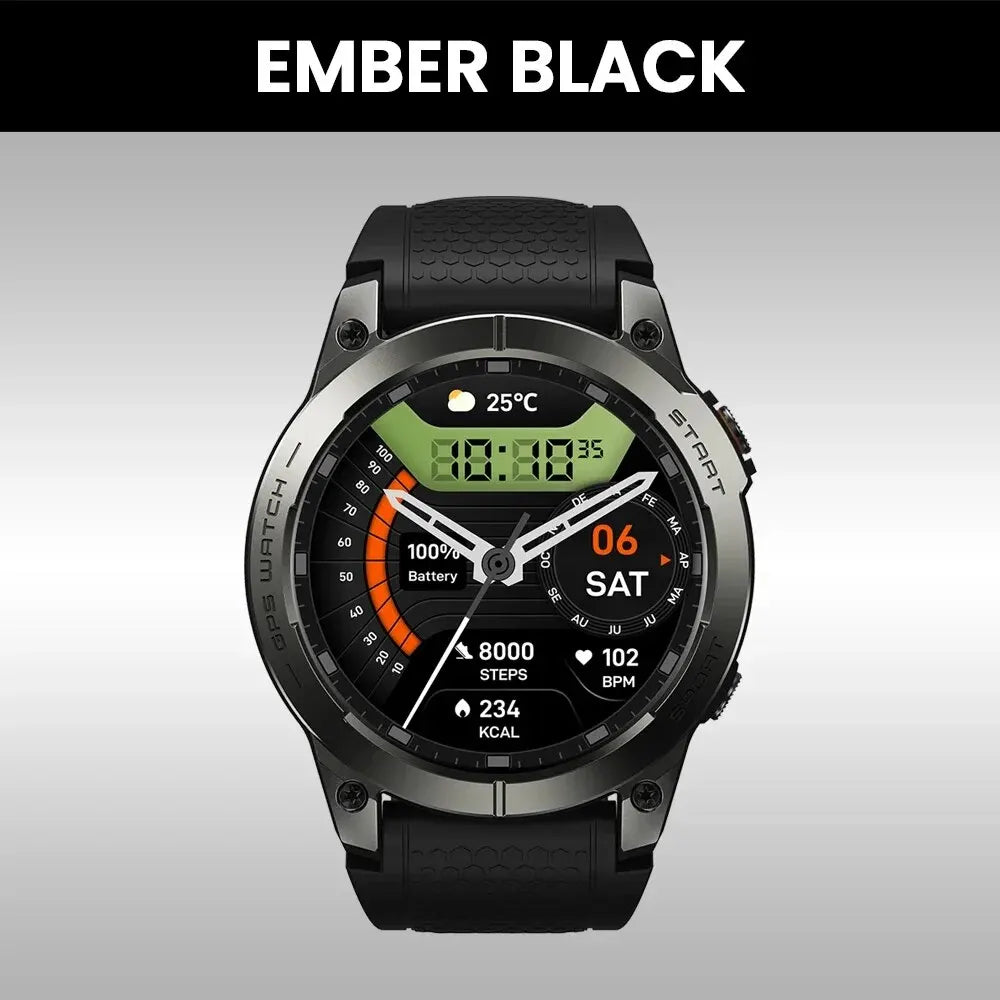 Zeblaze Stratos 3 Pro GPS Smart Watch with AMOLED Display - Smarsty